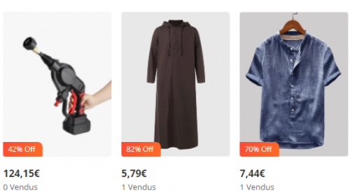 Banggood catégorie masculine remises jusqu’à 70% de réduction