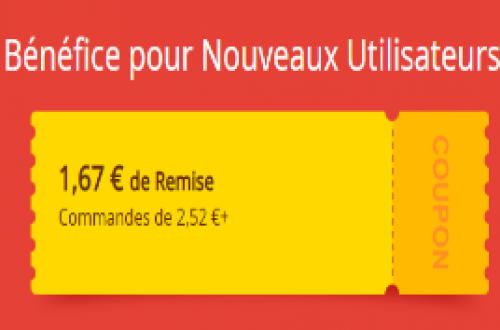 Remise de premier achat DHgate 1,67 €