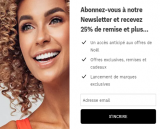 25 % de réduction sur le premier achat de Lookfantastic