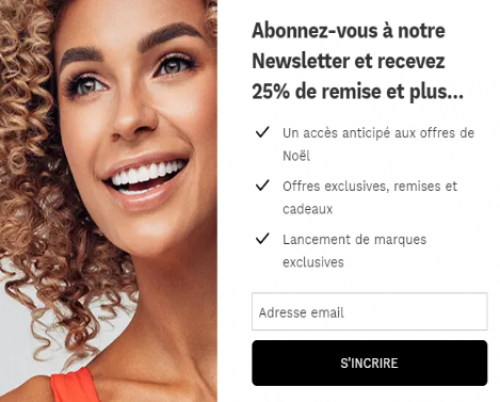25 % de réduction sur le premier achat de Lookfantastic